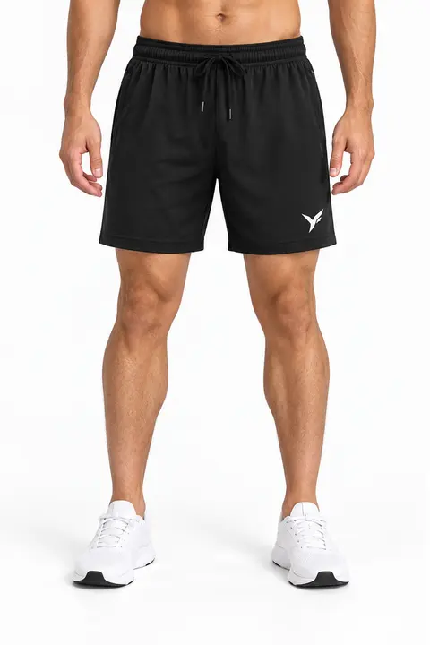 ESSENTIAL 7″ Short Negro, frontal