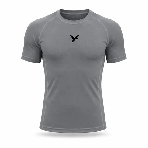 PERFORMANCE Tee Gris, frontal