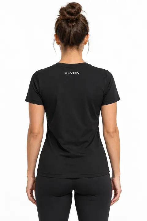ELEVATE Tee Negro, espalda