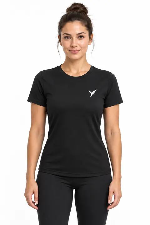ELEVATE Tee Negro, frontal