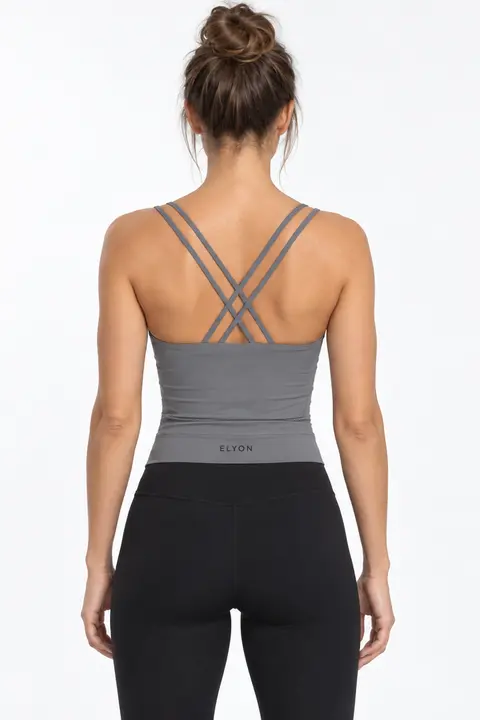 FLOW Square Top Gris, espalda