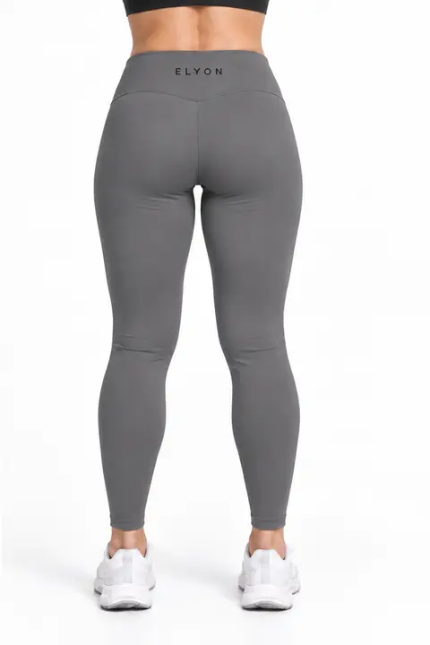FORM Legging Largo Gris, espalda
