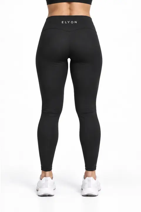 FORM Legging Largo Negro, espalda