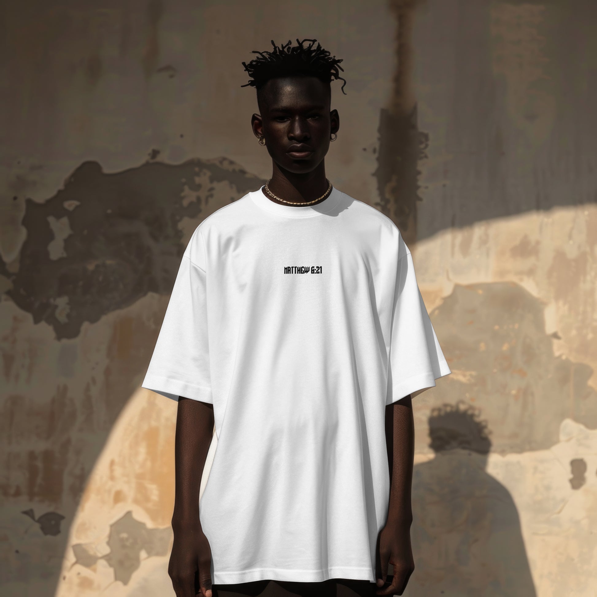 Camiseta Oversized | Matthew 6:21