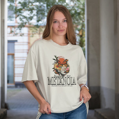 Camiseta Oversized Feminina |  METANOIA Romanos 12:2