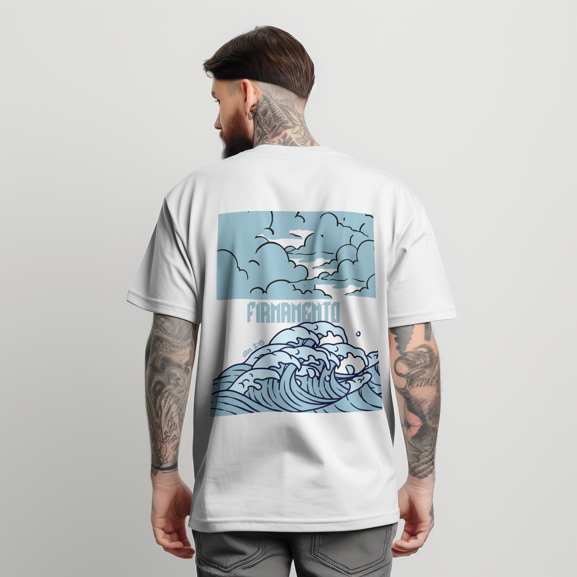 Camiseta oversized Gênesis - Day 02 | Firmamento