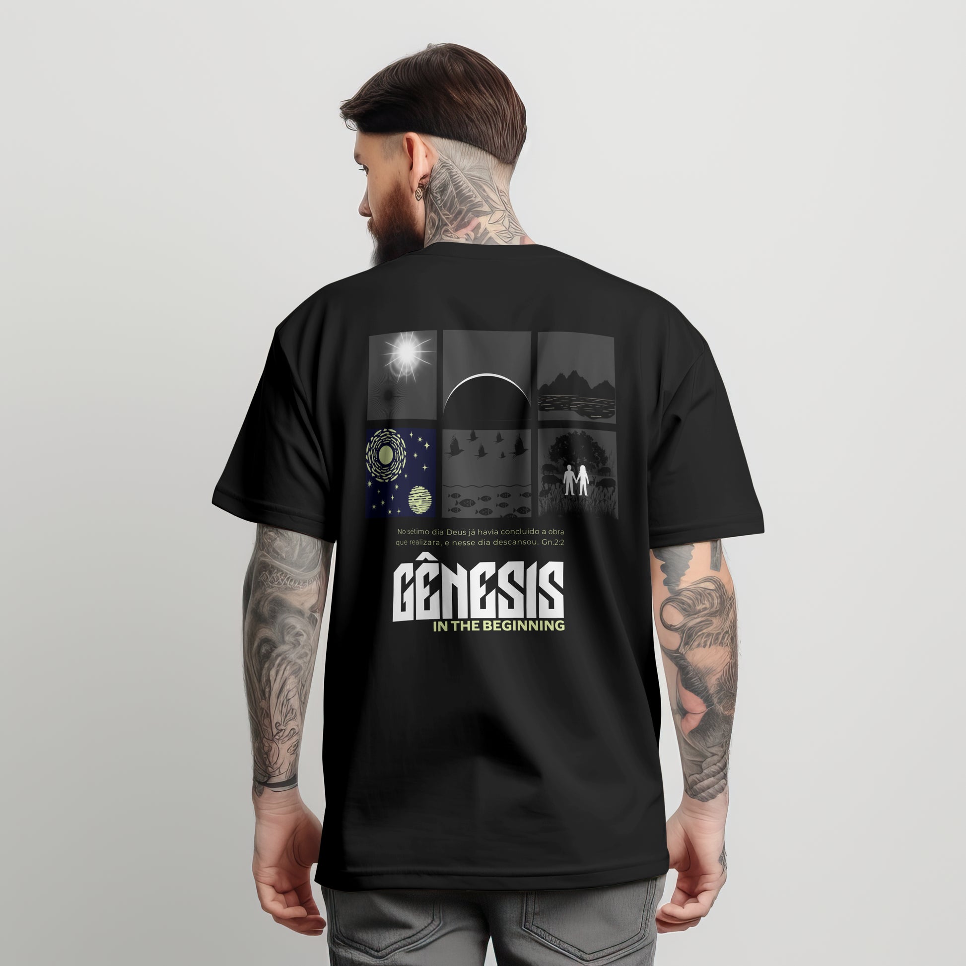 Camiseta Oversized Gênesis In the beginning