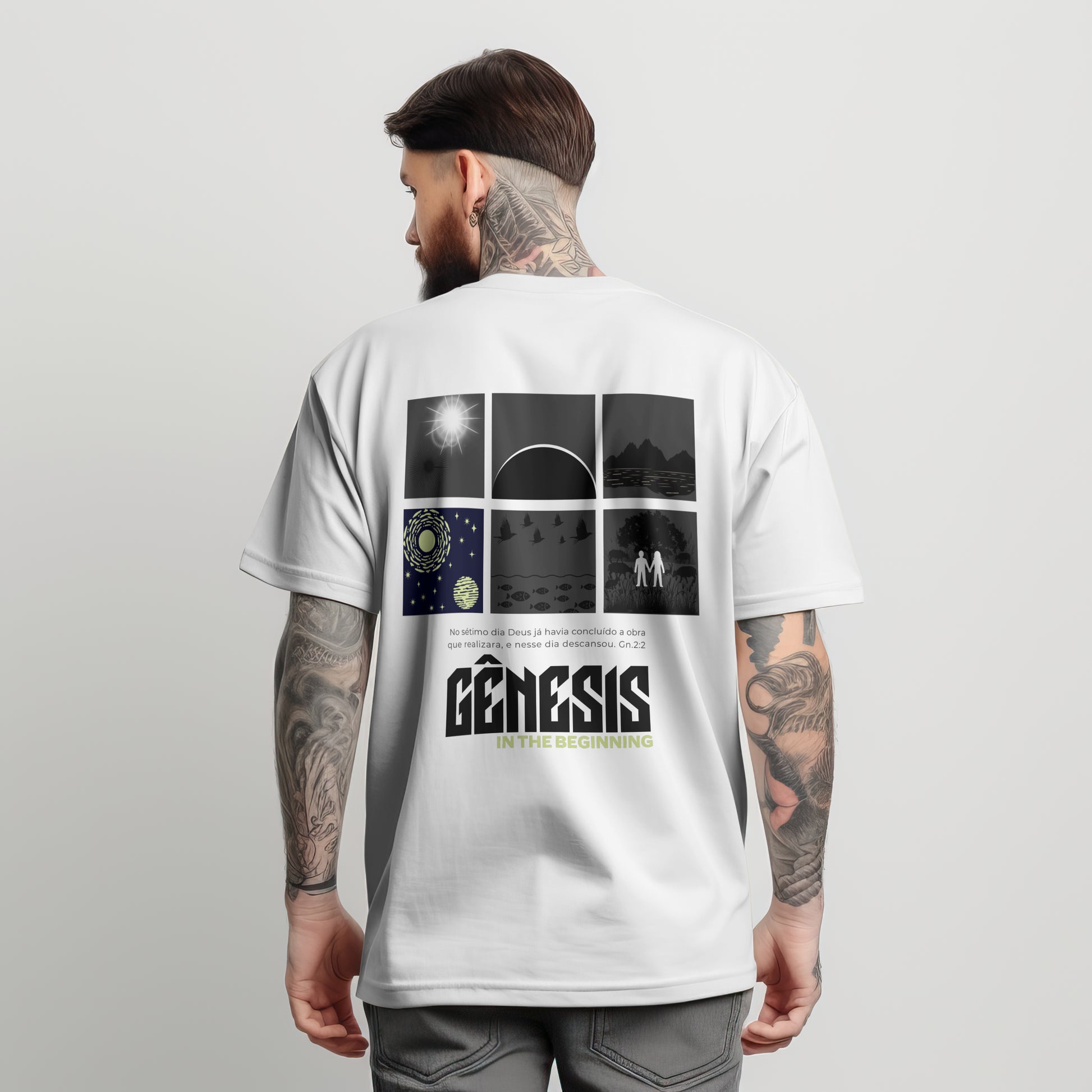Camiseta Oversized Gênesis In the beginning