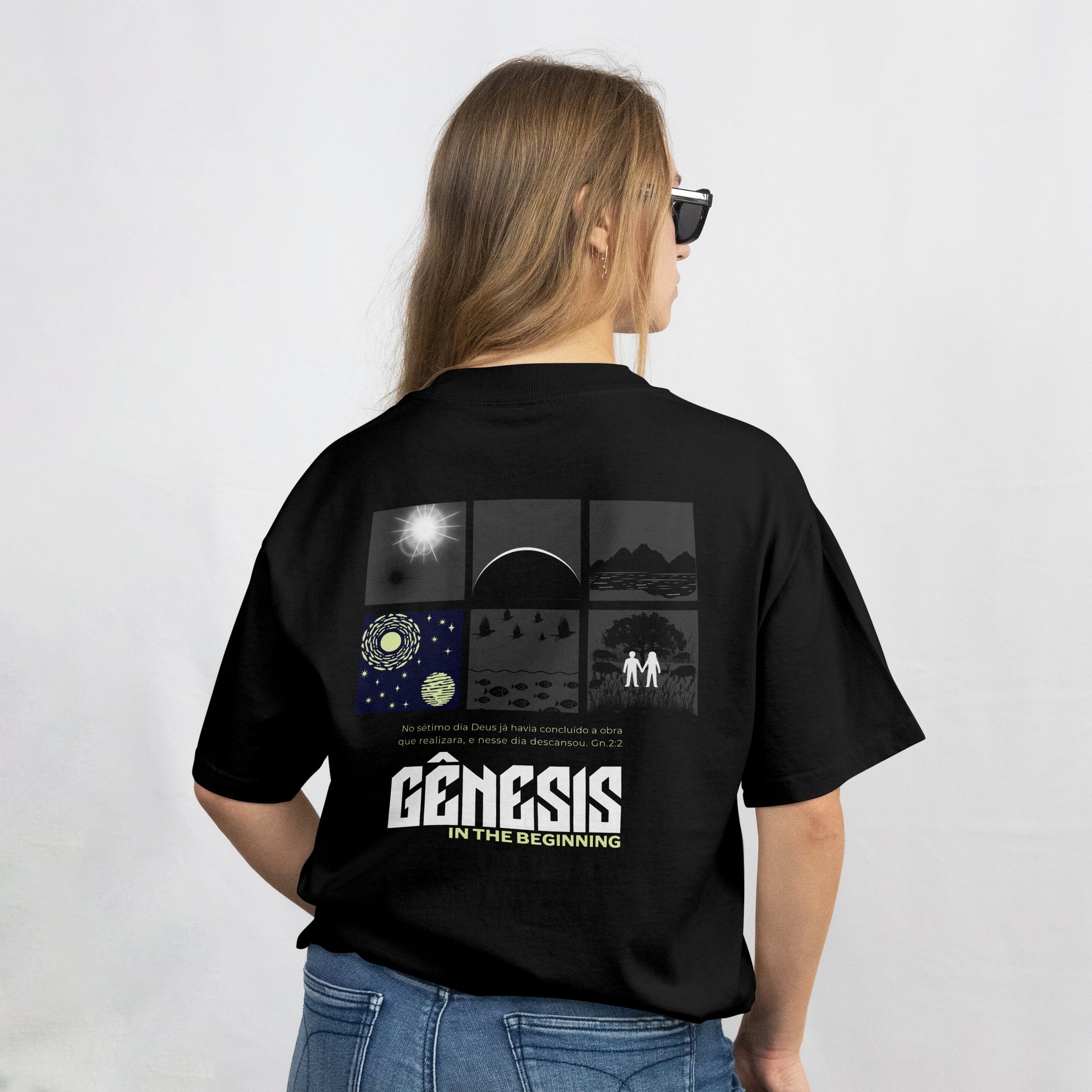 Camiseta Oversized Gênesis In the beginning