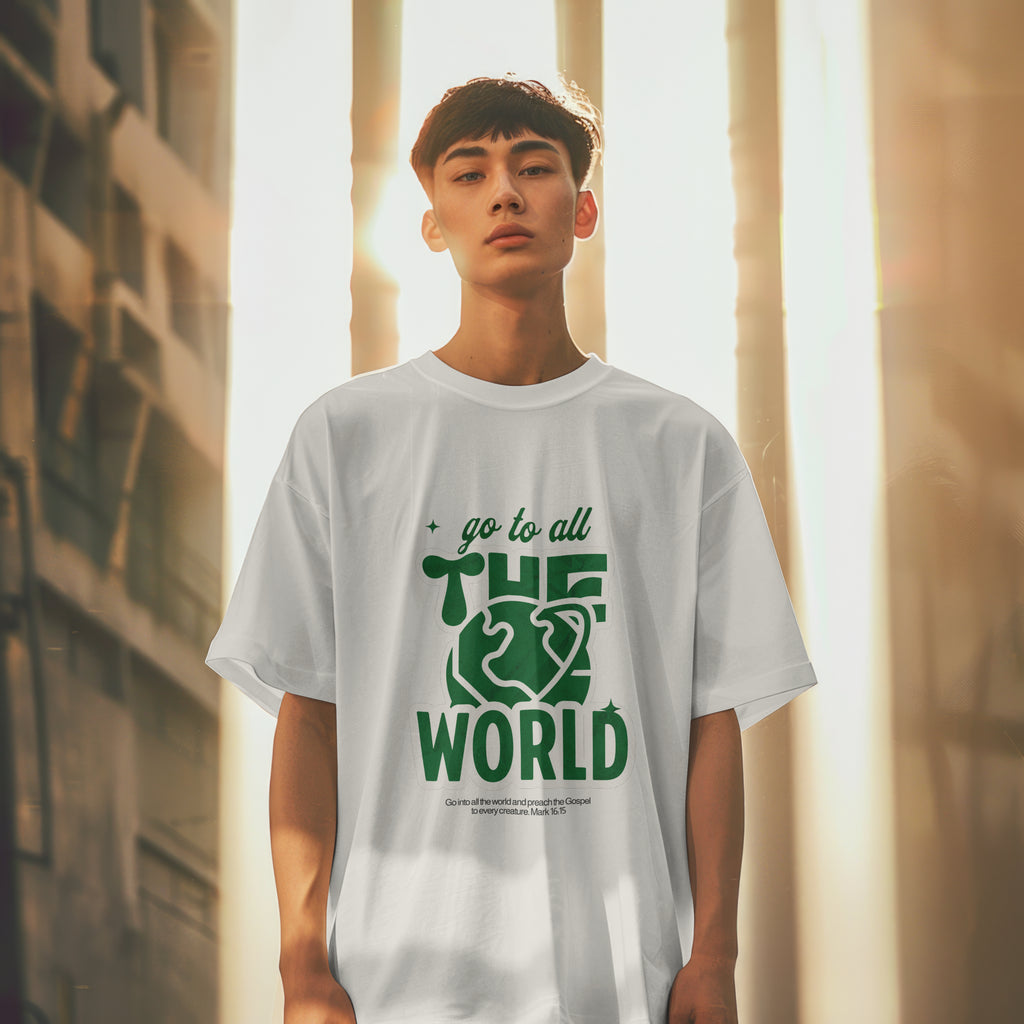 Camiseta Oversized | Global Mission — Mark 16:15